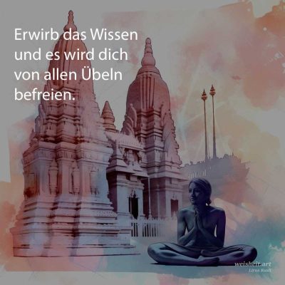 Bildzitate zum Thema Hinduismus von weisheit.art