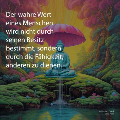 Bildzitate zum Thema Buddhismus von weisheit.art