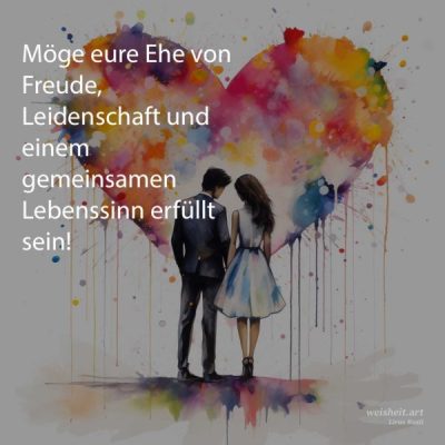 Bildzitate zum Thema Hochzeitswuensche von weisheit.art