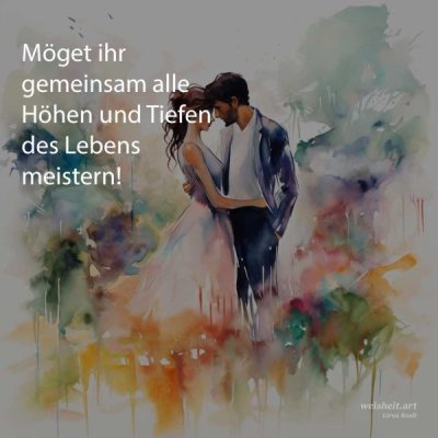 Bildzitate zum Thema Hochzeitswuensche von weisheit.art