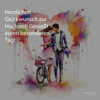 Bildzitate zum Thema Hochzeitswuensche von weisheit.art