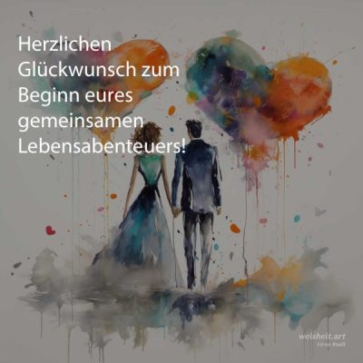 Bildzitate zum Thema Hochzeitswuensche von weisheit.art