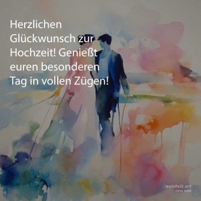 Bildzitate zum Thema Hochzeitswuensche von weisheit.art
