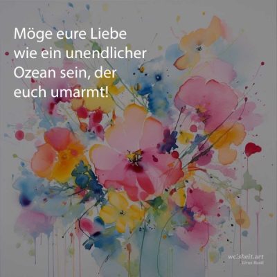 Bildzitate zum Thema Hochzeitswuensche von weisheit.art