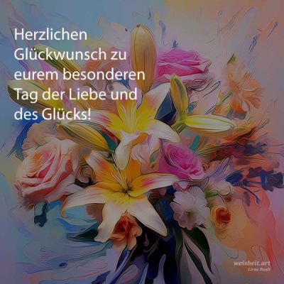 Bildzitate zum Thema Hochzeitswuensche von weisheit.art