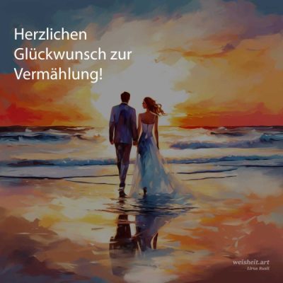 Bildzitate zum Thema Hochzeitswuensche von weisheit.art