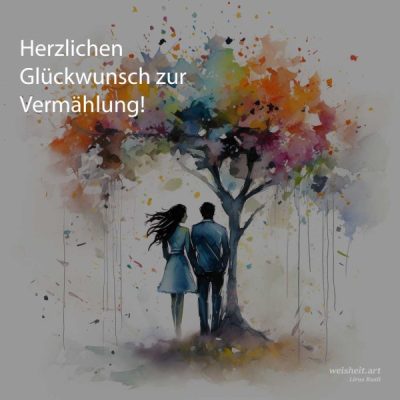 Bildzitate zum Thema Hochzeitswuensche von weisheit.art