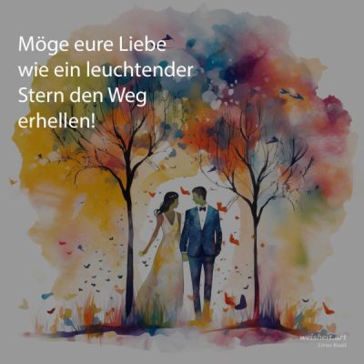 Bildzitate zum Thema Hochzeitswuensche von weisheit.art