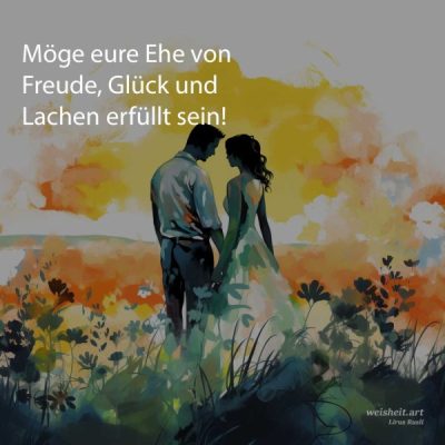 Bildzitate zum Thema Hochzeitswuensche von weisheit.art