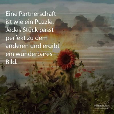 Bildzitate zum Thema Partnerschaft von weisheit.art