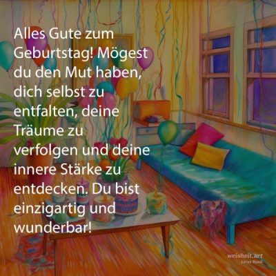 Bildzitate zum Thema Geburtstag von weisheit.art