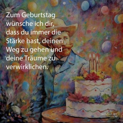 Bildzitate zum Thema Geburtstag von weisheit.art