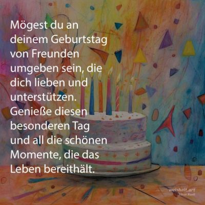 Bildzitate zum Thema Geburtstag von weisheit.art