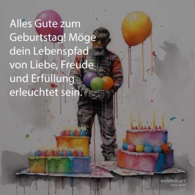 Bildzitate zum Thema Geburtstag von weisheit.art