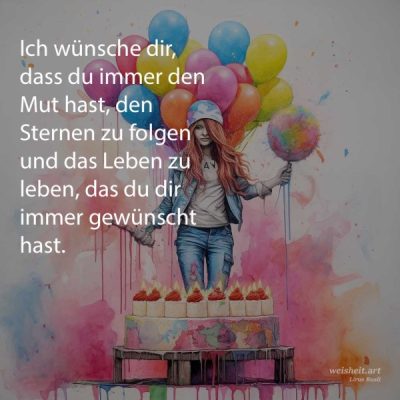 Bildzitate zum Thema Geburtstag von weisheit.art