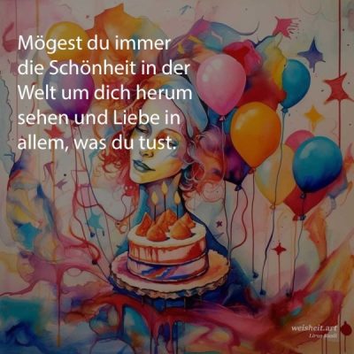 Bildzitate zum Thema Geburtstag von weisheit.art