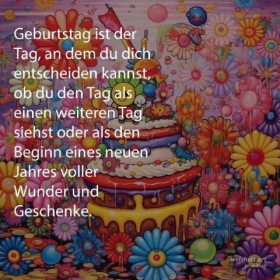 Bildzitate zum Thema Geburtstag von weisheit.art