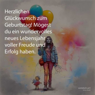 Bildzitate zum Thema Geburtstag von weisheit.art