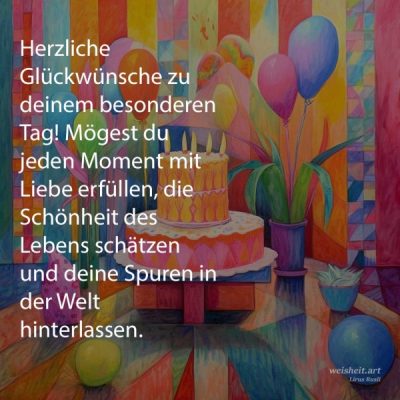 Bildzitate zum Thema Geburtstag von weisheit.art