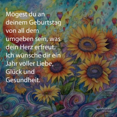Bildzitate zum Thema Geburtstag von weisheit.art