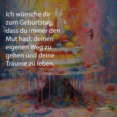 Bildzitate zum Thema Geburtstag von weisheit.art