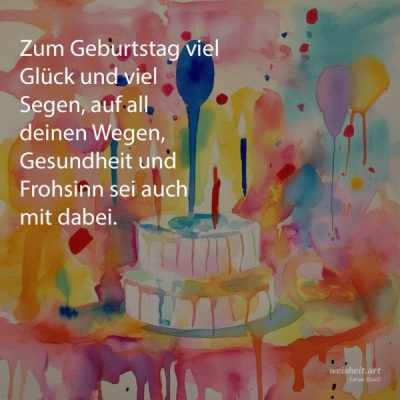 Bildzitate zum Thema Geburtstag von weisheit.art