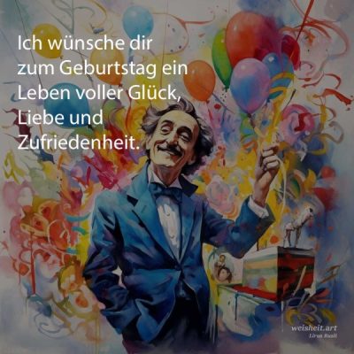 Bildzitate zum Thema Geburtstag von weisheit.art