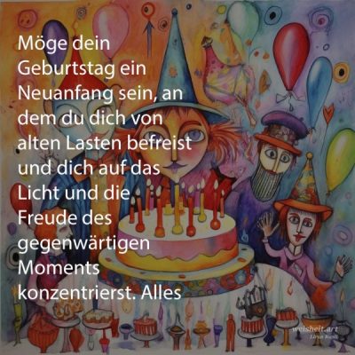 Bildzitate zum Thema Geburtstag von weisheit.art