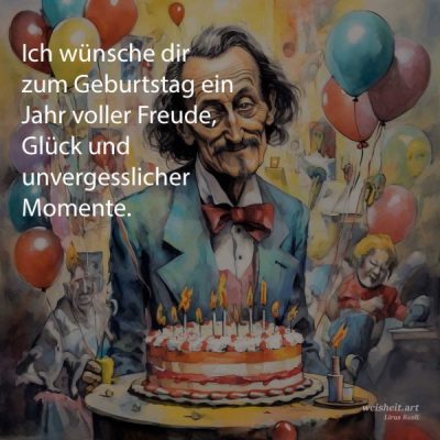 Bildzitate zum Thema Geburtstag von weisheit.art